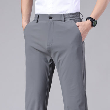 High-elastic Ice Silk Wear High-end Anti-wrinkle Breathable Casual Pants
